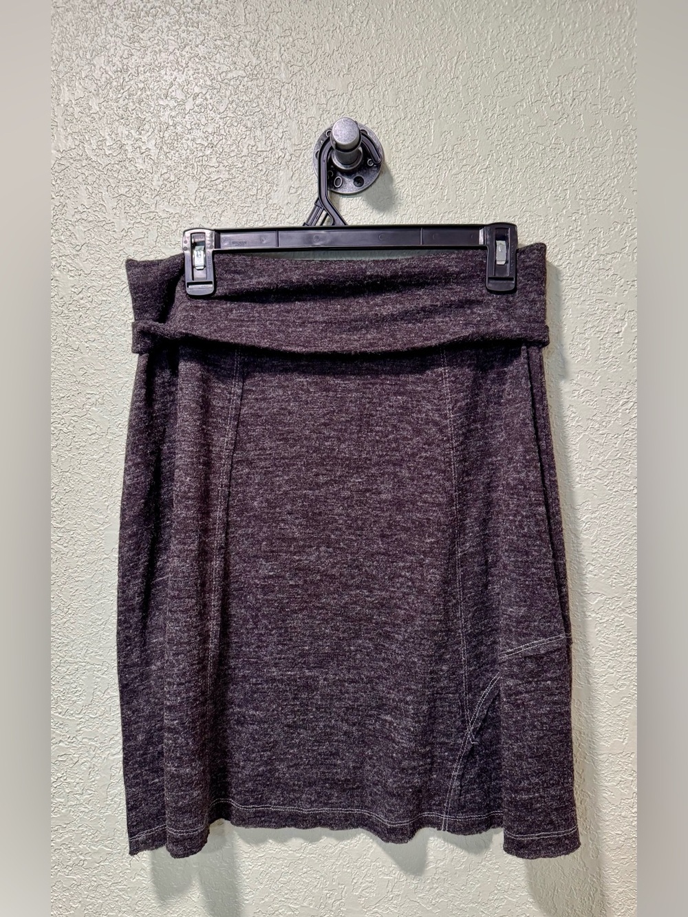 Orvis Charcoal Fold-Over Waist Skirt Size Sml - Picture 3 of 4